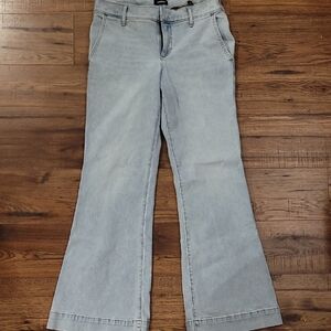 Express Light Blue Flared Jeans